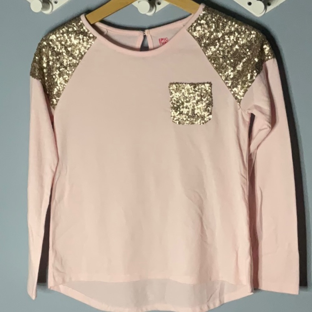 Pink fancy kids top